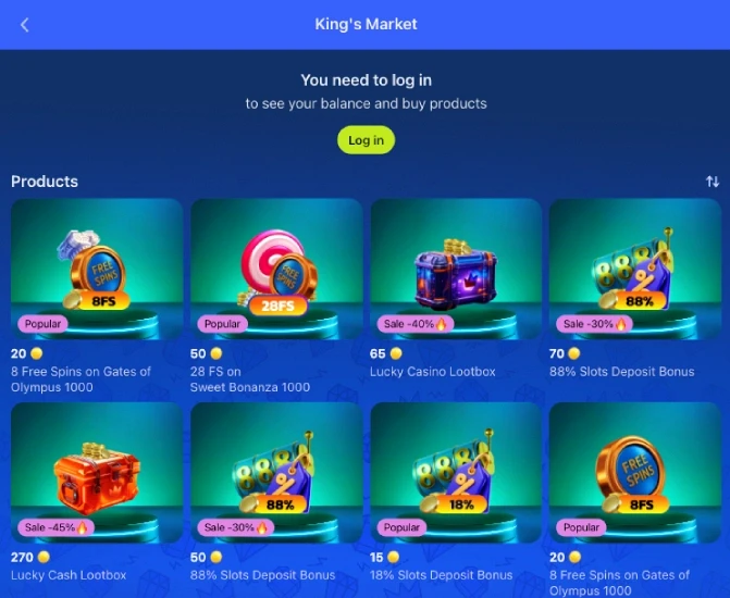 DK88 King Wallet screen showing coin and sticker balance